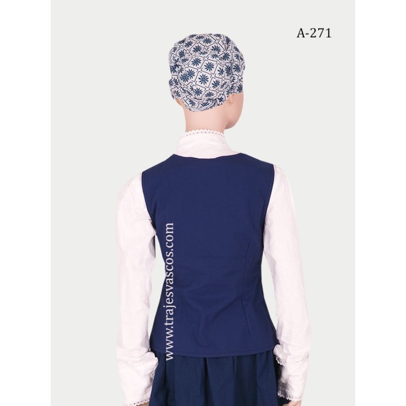 Corpiño de Mahón para niña arrantzale A271 - 5
