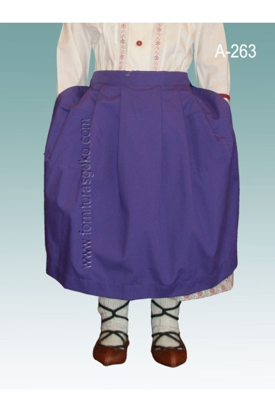 Delantal morado para niña A263 - 1