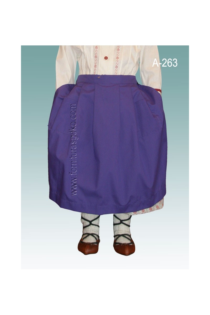 Delantal morado para niña A263 - 1
