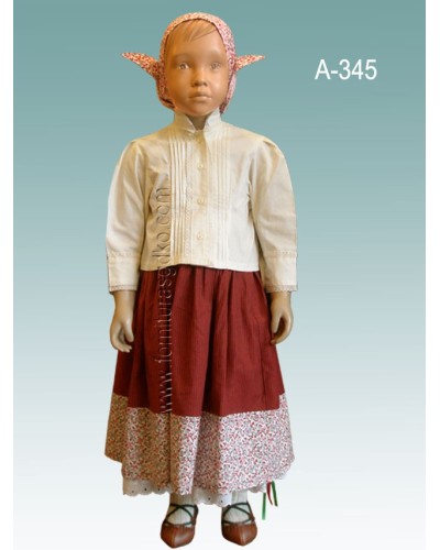 Blusa color crudo para niña A345 - 1