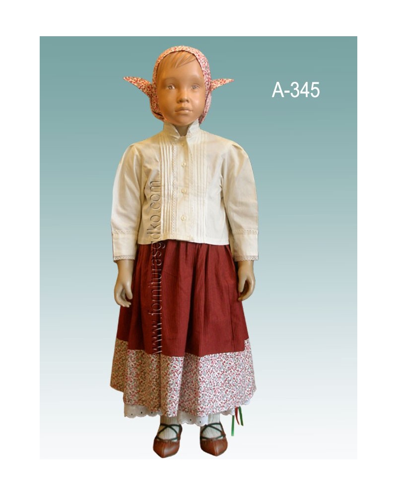 Blusa color crudo para niña A345 - 1