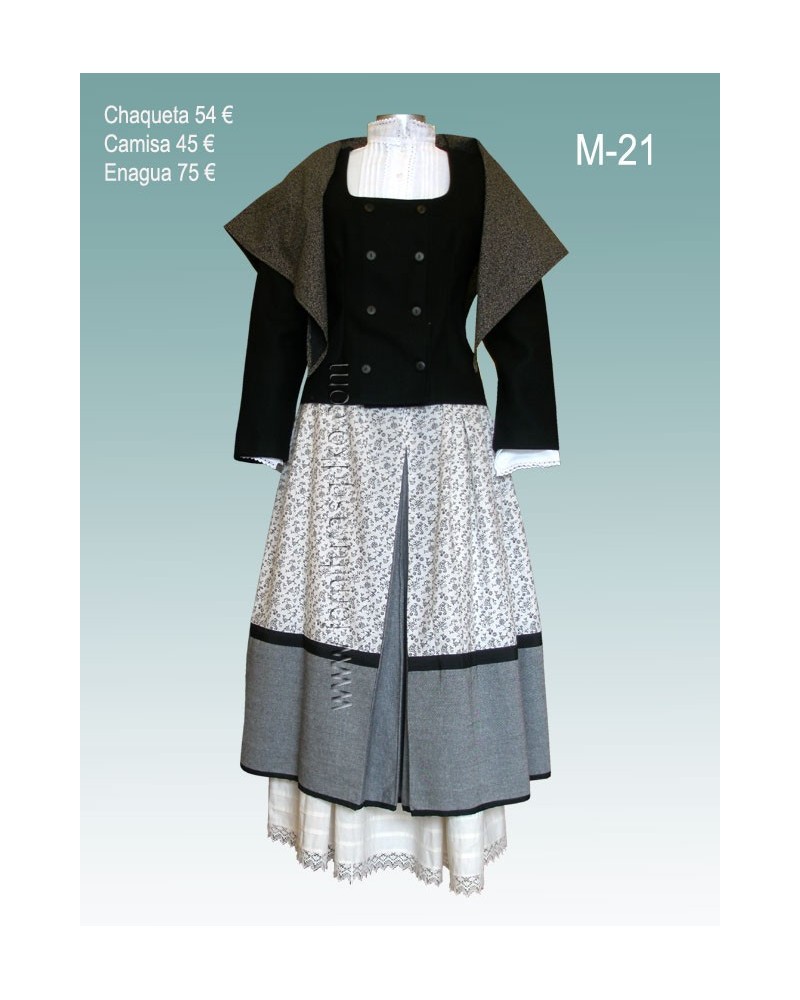 Traje vasco de mujer M21 - 1