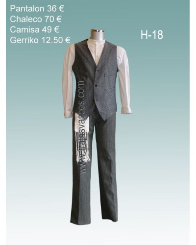 Traje vasco hombre H18 - 1