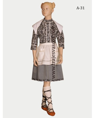 Traje de aldeana vasca niña A31 - 1