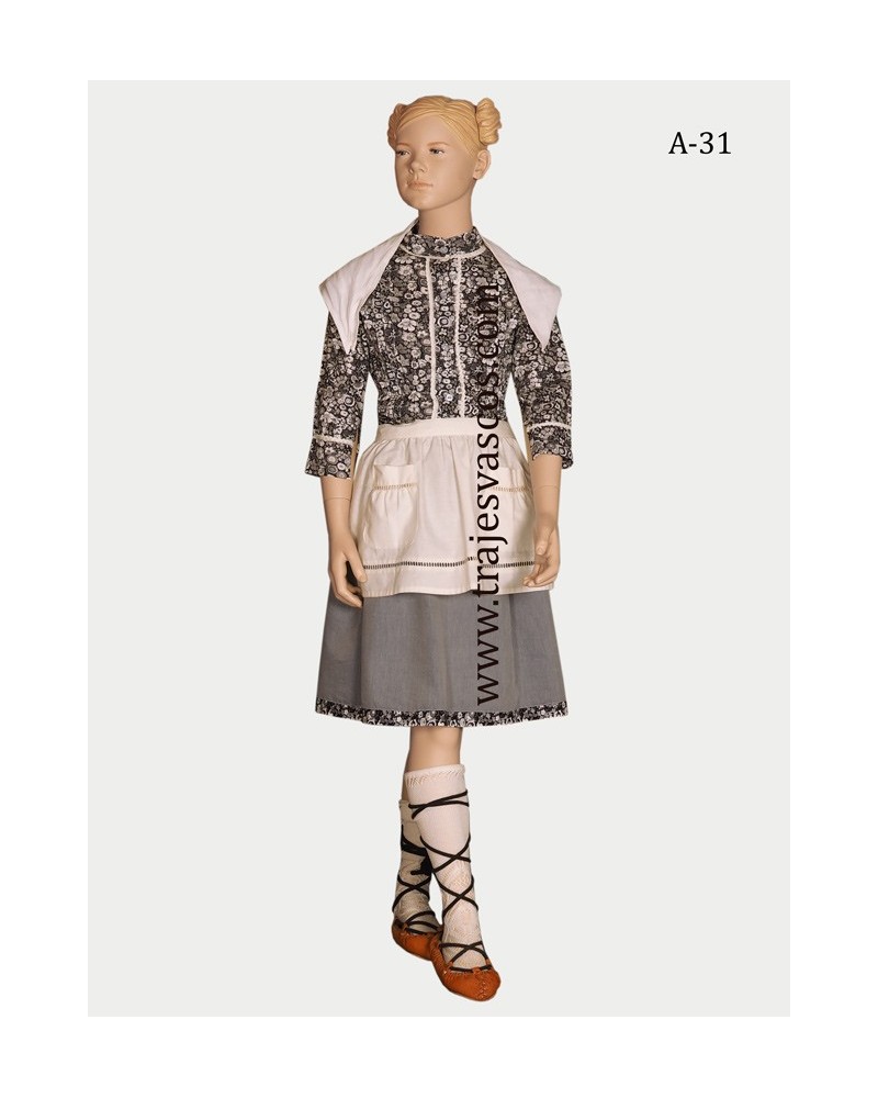 Traje de aldeana vasca niña A31 - 1