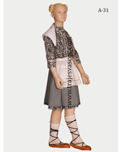 Traje de aldeana vasca niña A31 - 3