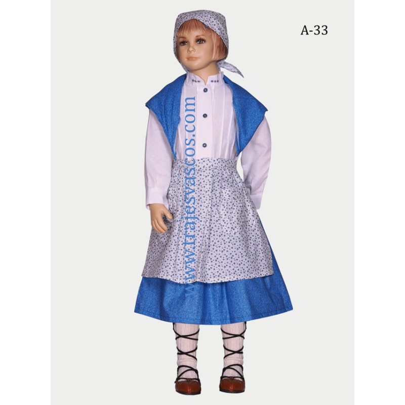 Conjunto aldeana para niña A33. - 1