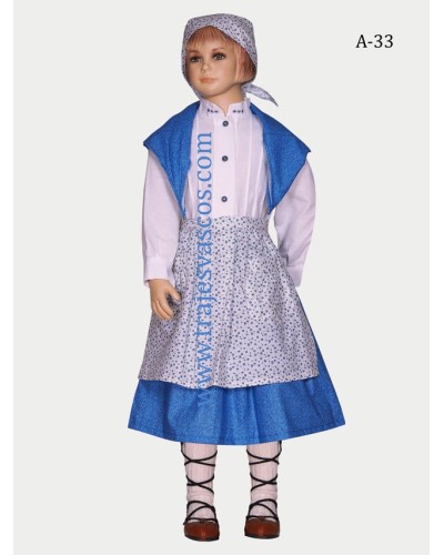 Conjunto aldeana para niña A33. - 1