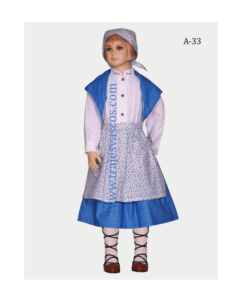Conjunto aldeana para niña A33. - 1