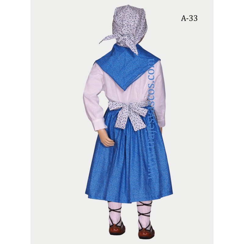 Conjunto aldeana para niña A33. - 5