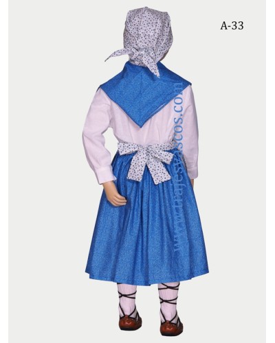 Conjunto aldeana para niña A33. - 5