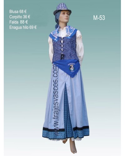 Traje regional vasco para fiestas de Bilbao  M53 - 1