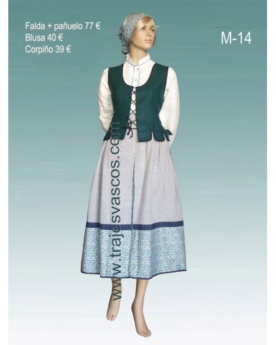 Conjunto vestir para casera vasca M14 - 1
