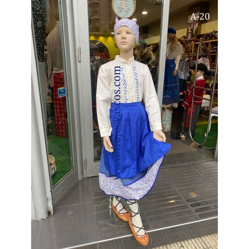 Euskal jantzi osoa neskatilentzat eredua 20 - 2