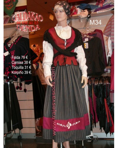 Traje regional vasco modelo M34. - 1