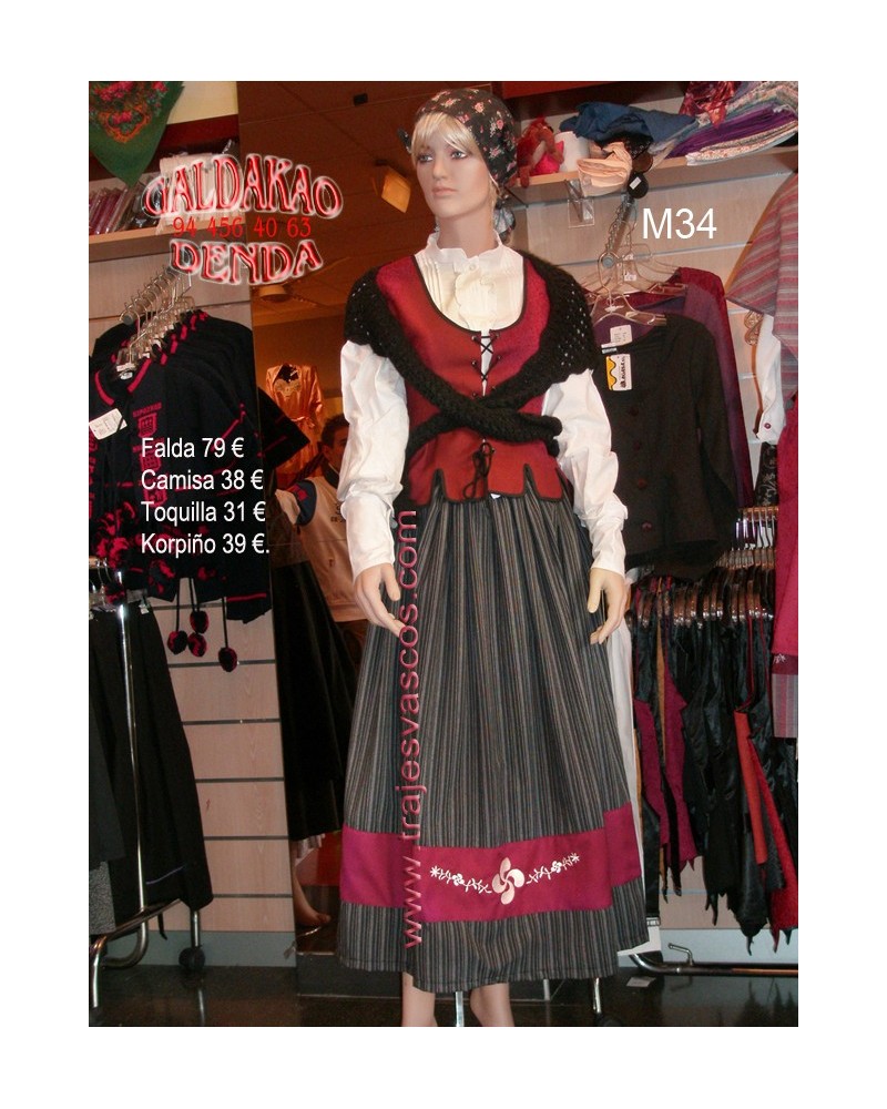 Traje regional vasco modelo M34. - 1