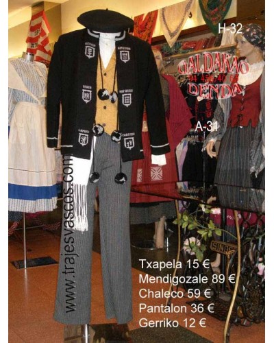 Traje vasco para hombre H32 - 1