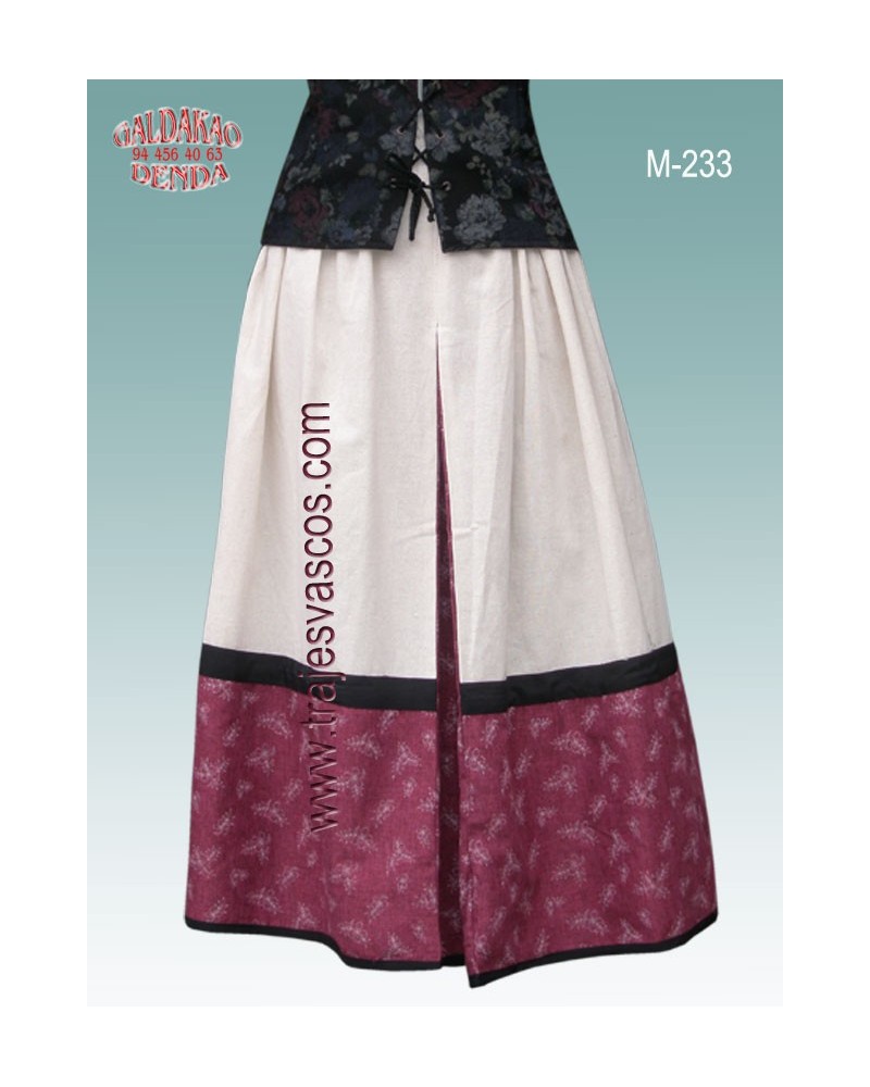 Falda para aldeana vasca M233 - 1