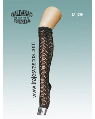 Media negra para traje de aldeana M336 - 1