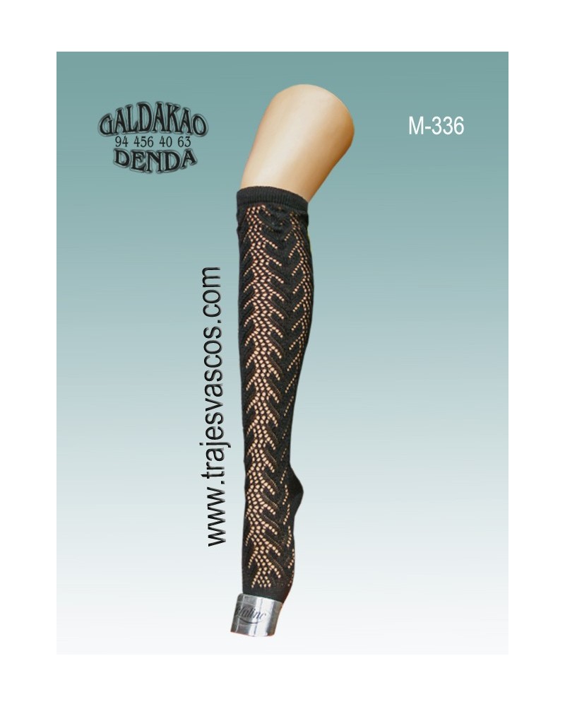 Media negra para traje de aldeana M336 - 1