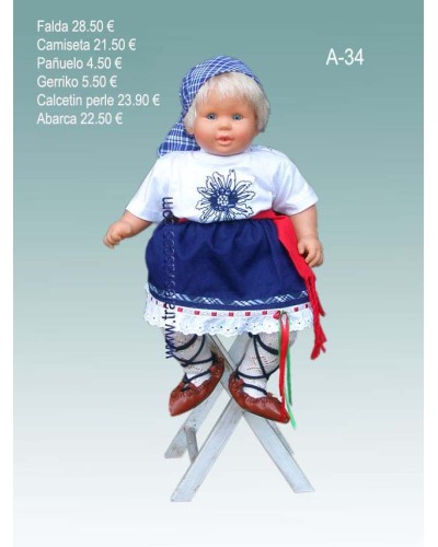 Ropa arrantzale bebe Euskal Jantziak A34 - 1