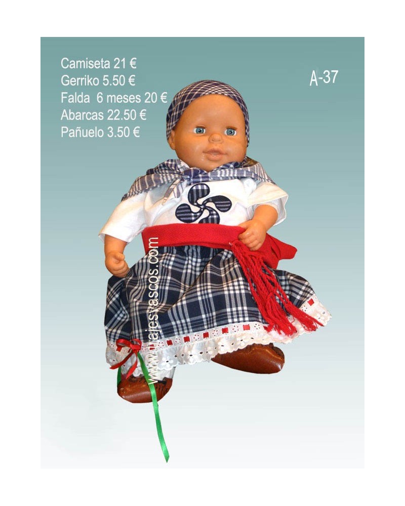 Traje de arrantzale para bebe niña A37 - 1