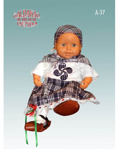 Traje de arrantzale para bebe niña A37 - 3