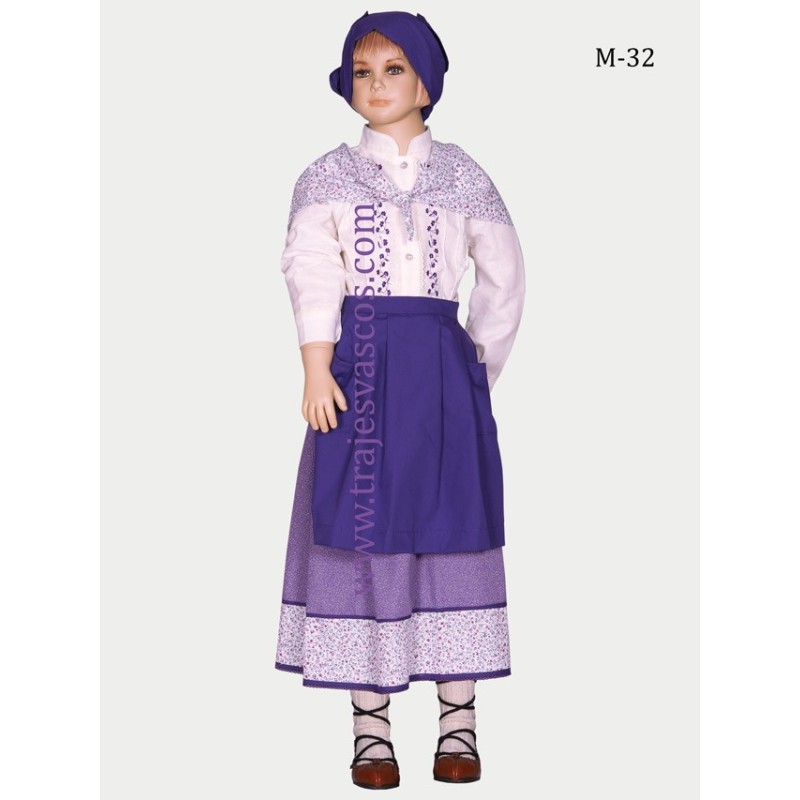 Conjunto regional vasco para niña m32 - 1