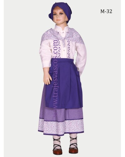 Conjunto regional vasco para niña m32 - 1