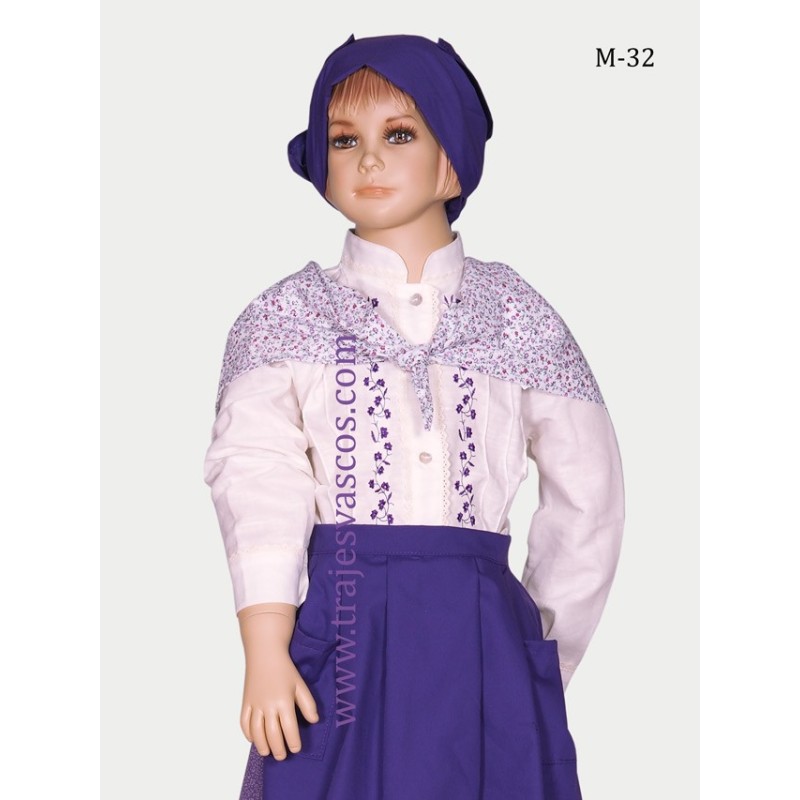 Conjunto regional vasco para niña m32 - 7