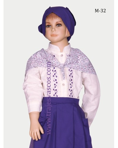 Conjunto regional vasco para niña m32 - 7