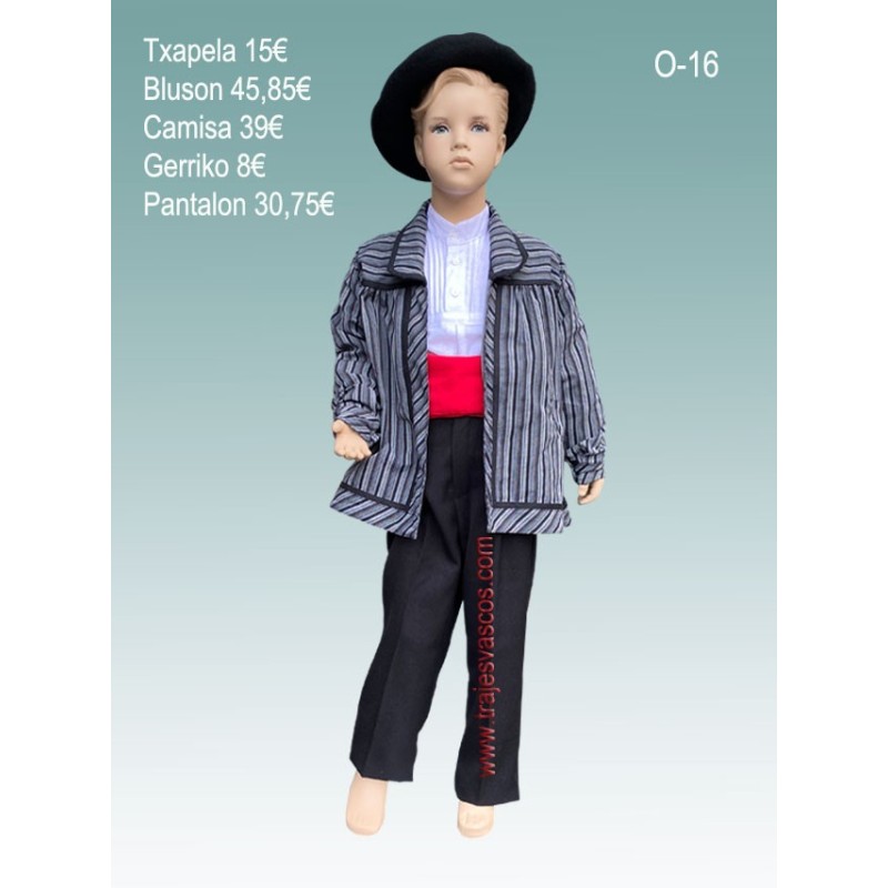Traje regional vasco de niño O16 - 1