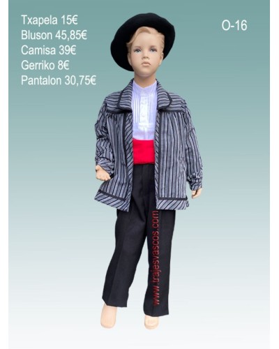 Traje regional vasco de niño O16 - 1