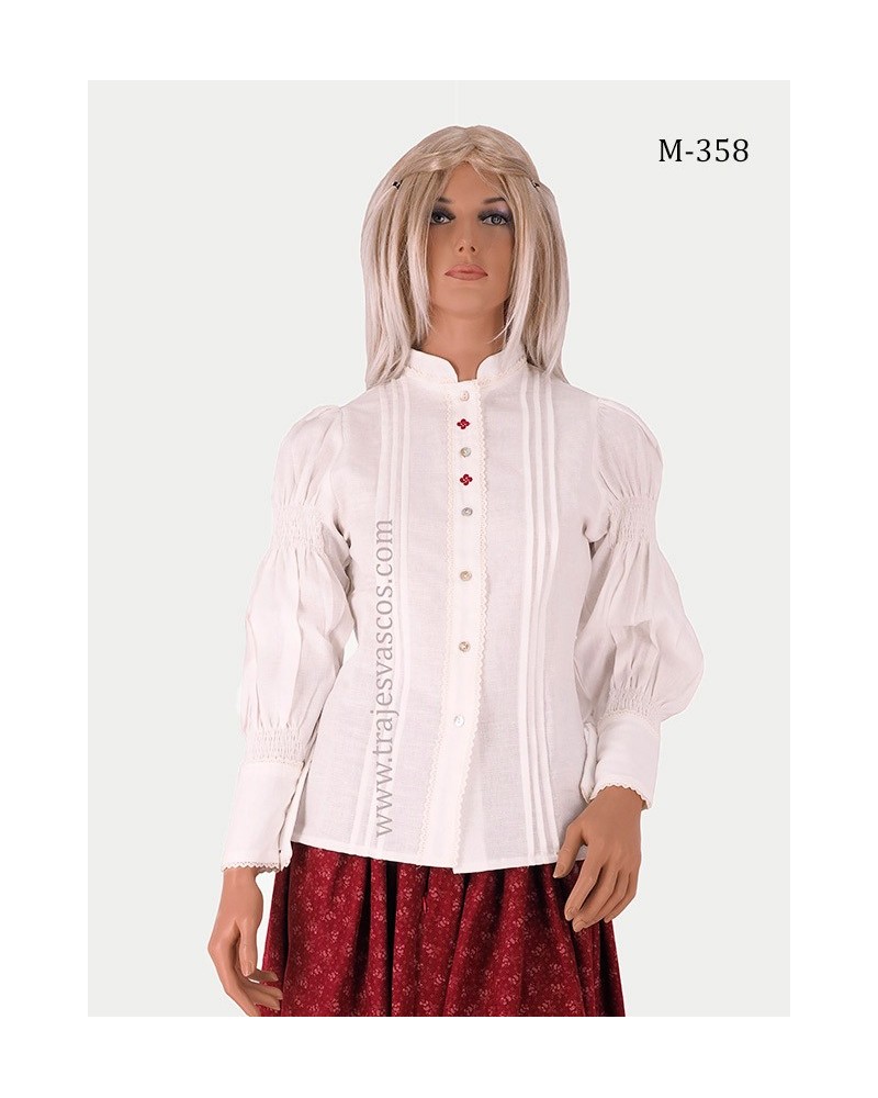 Euskal jantzietarako blusa Emakumea M358 - 2