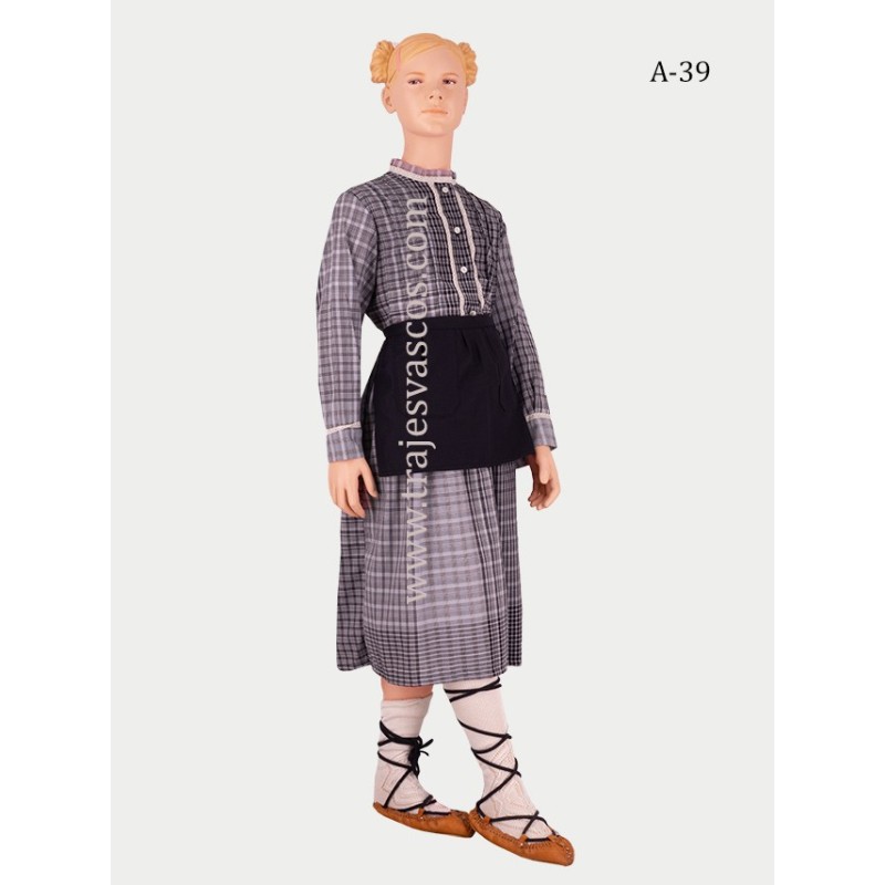 Conjunto tradicional vasco niña A39 - 3
