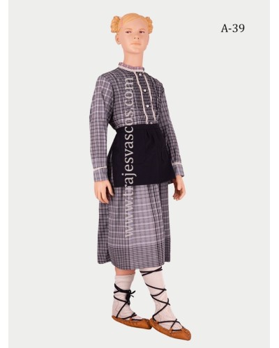 Conjunto tradicional vasco niña A39 - 3