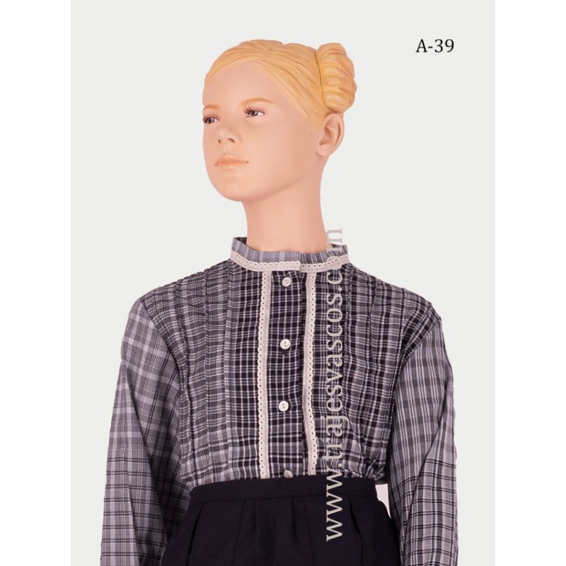 Conjunto tradicional vasco niña A39 - 7