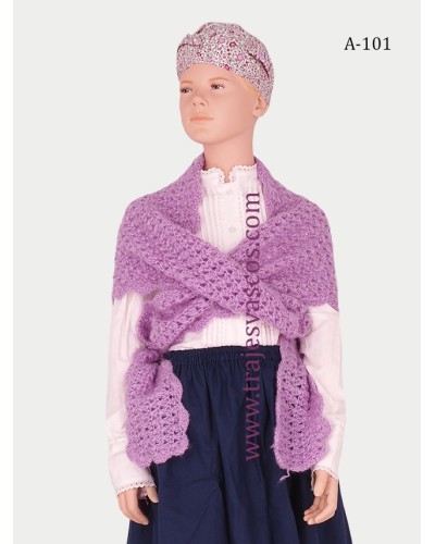 Toquilla lila para traje vasco de niña A101 - 1
