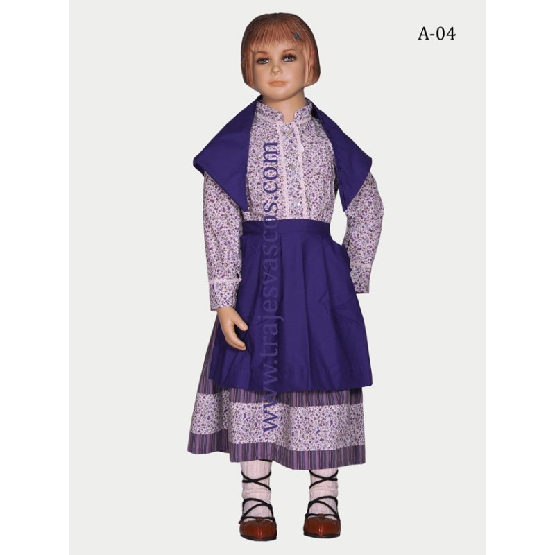 Vestido Euskal Jantziak niña A04 - 1