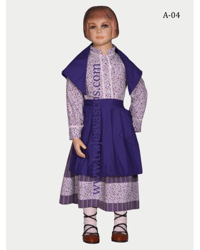 Vestido Euskal Jantziak niña A04 - 1