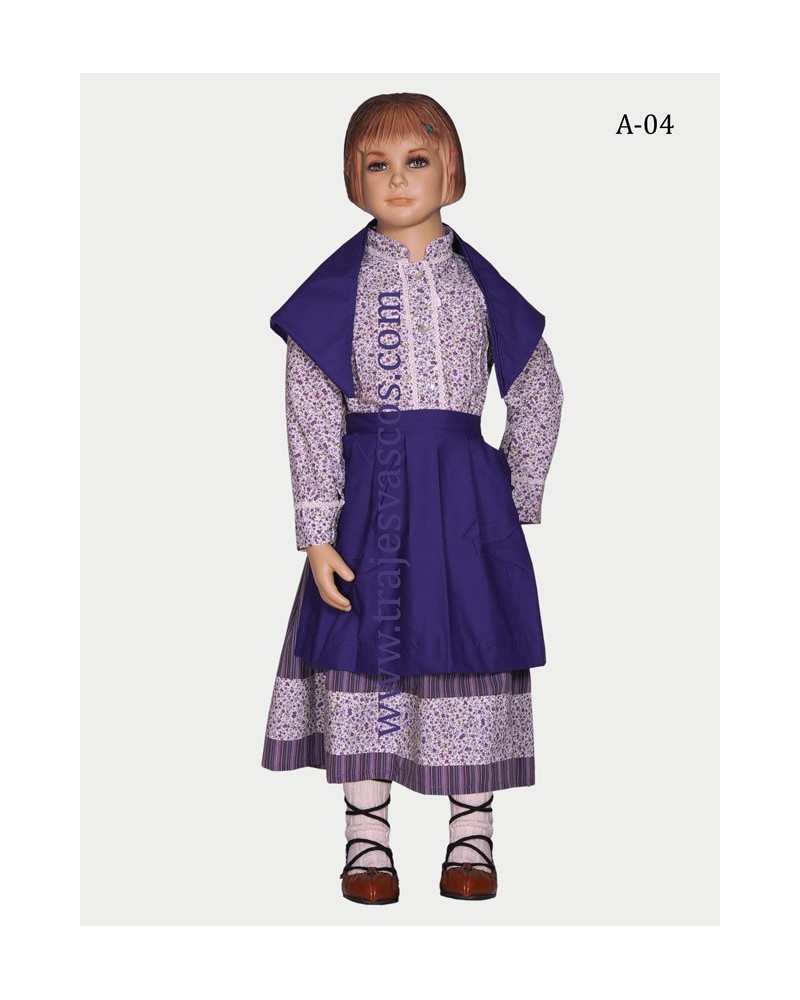 Vestido Euskal Jantziak niña A04 - 1