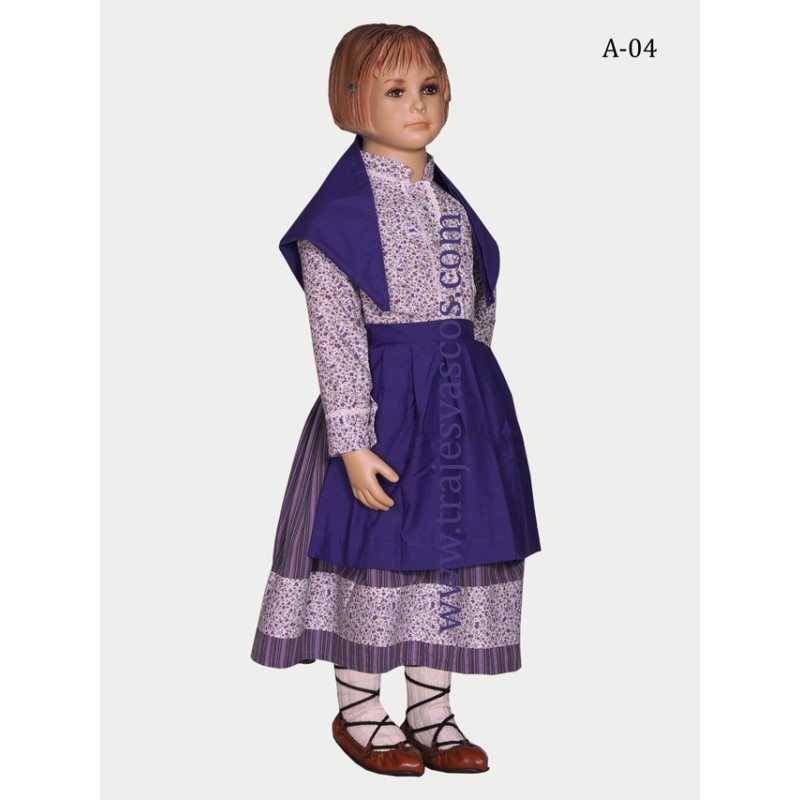 Vestido Euskal Jantziak niña A04 - 3