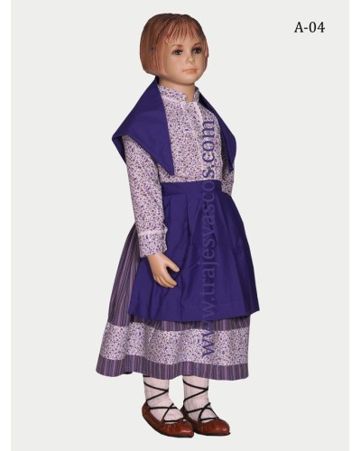 Vestido Euskal Jantziak niña A04 - 3