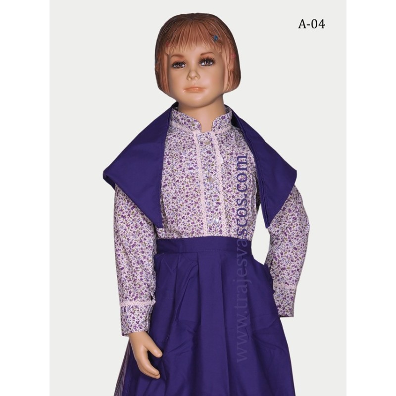 Vestido Euskal Jantziak niña A04 - 7