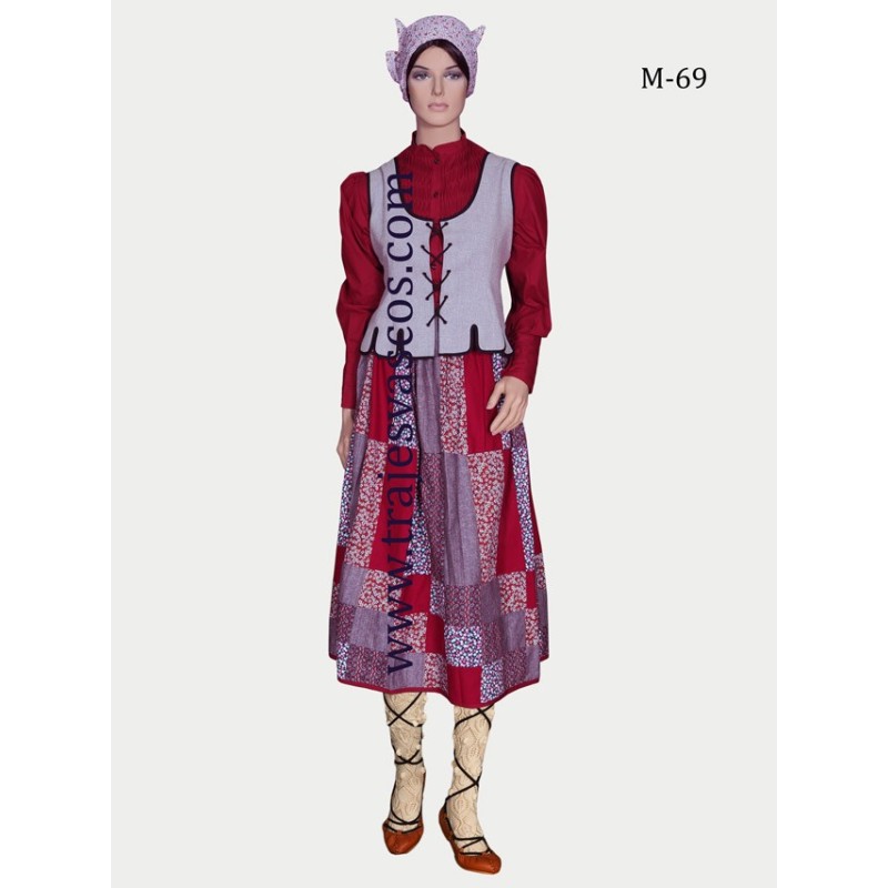 Traje euskal jantziak para neska M69 - 1
