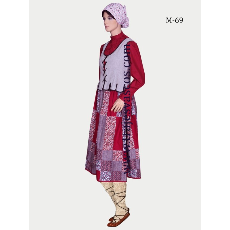 Traje euskal jantziak para neska M69 - 3