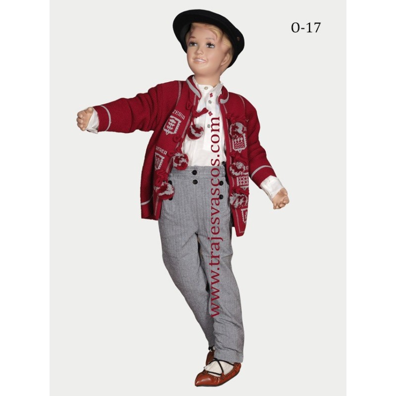 Traje euskal jantziak para niño O17 - 1