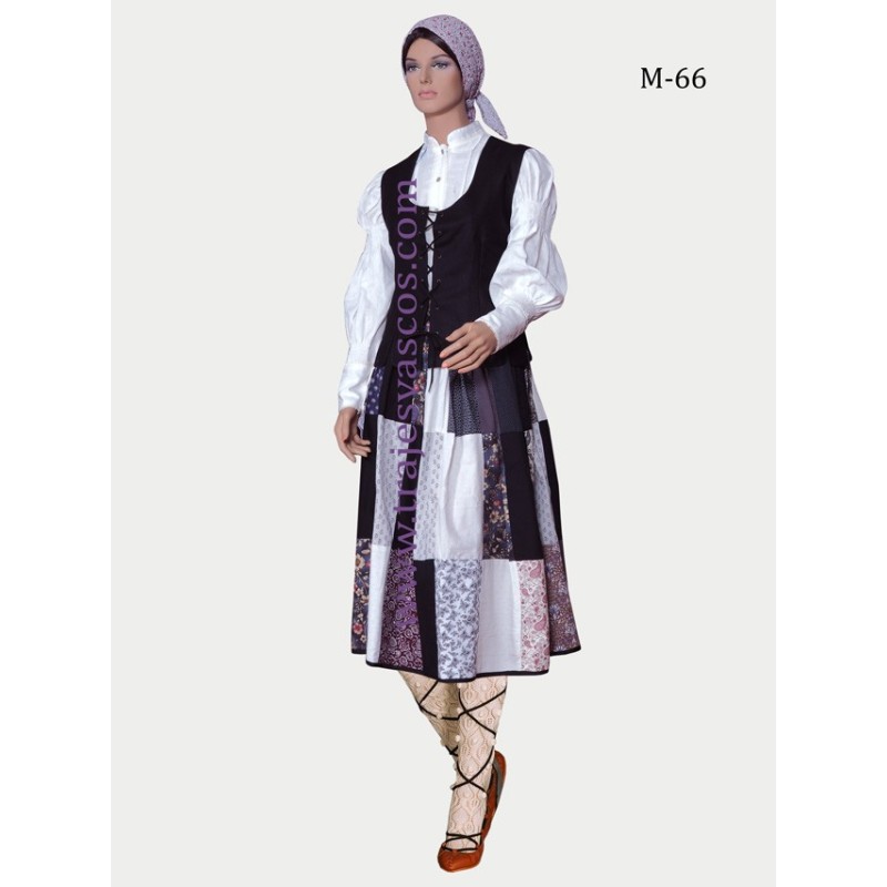 Traje vasco mujer euskal jantziak M66 - 3