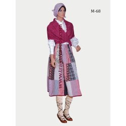 Traje euzkal jantziak rosa para mujer M68 - 1