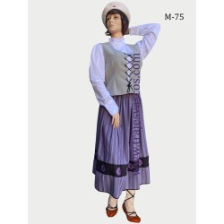 Conjunto aldeano con toquilla lila mujer M75 - 5